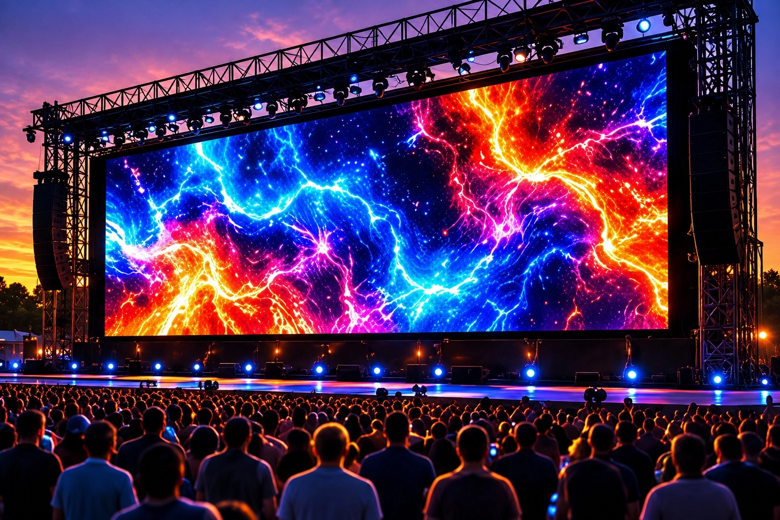 Large-format outdoor LED venue