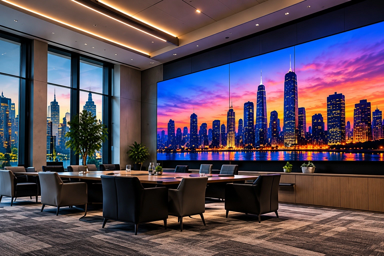 Fine pitch indoor LED wall