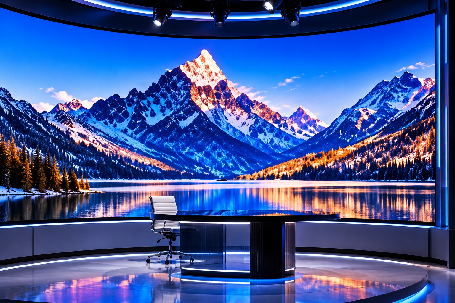 Broadcast and studio LED display installation