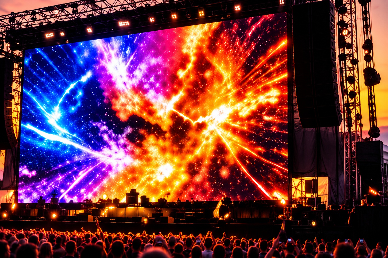 Outdoor and large venue LED display installation